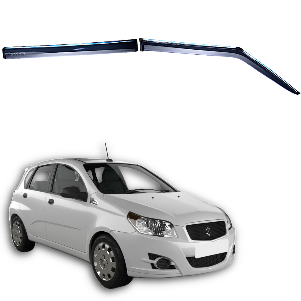 SIPL DRV Door Rain Visor Chrome Line for Suzuki Swift 2011-2017 display picture 1