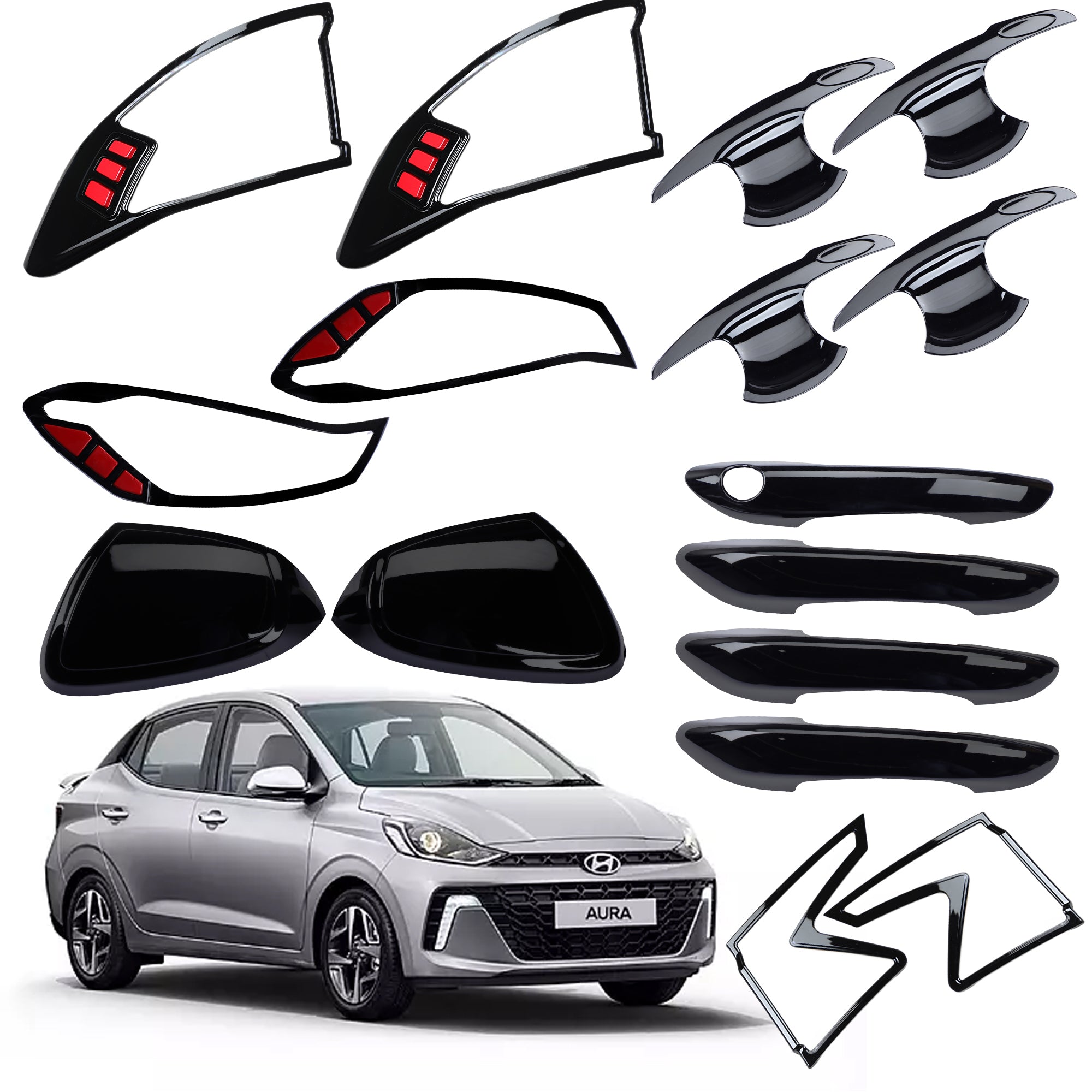 Black Applique Kit for Aura 2020 Set of 5 Items