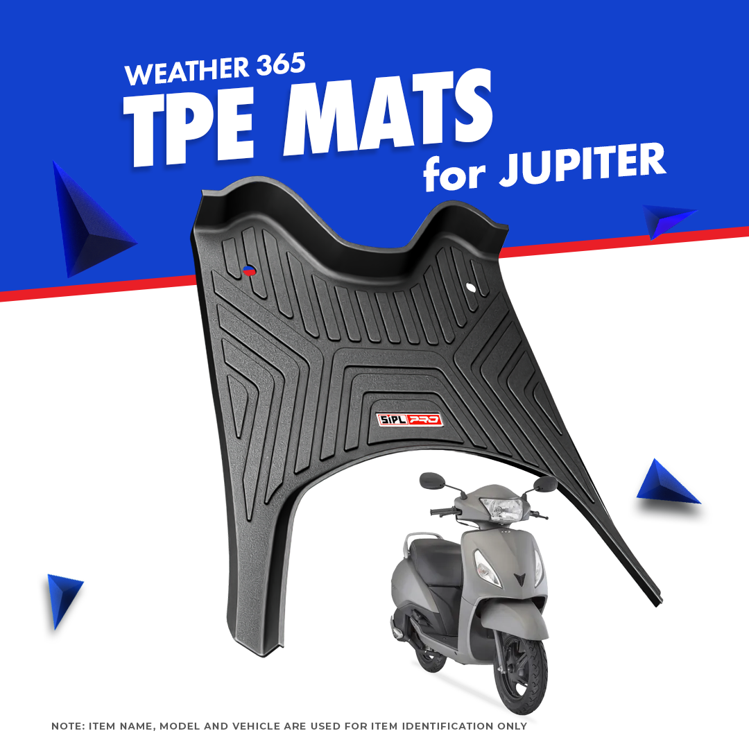 Two Wheeler Floor Mats – TVS Jupiter 110 Fit (2024-2025 July) (Not For 113cc)