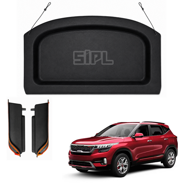 SIPL BPT Car Parcel Tray for Kia Seltos 2019-2022 | Custom Fit With Bracket