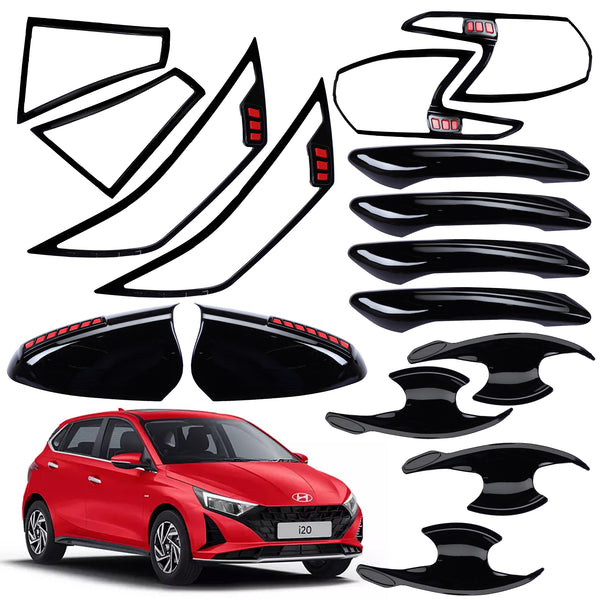 Black Applique Kit for I-20 2020+ Set of 5 Items