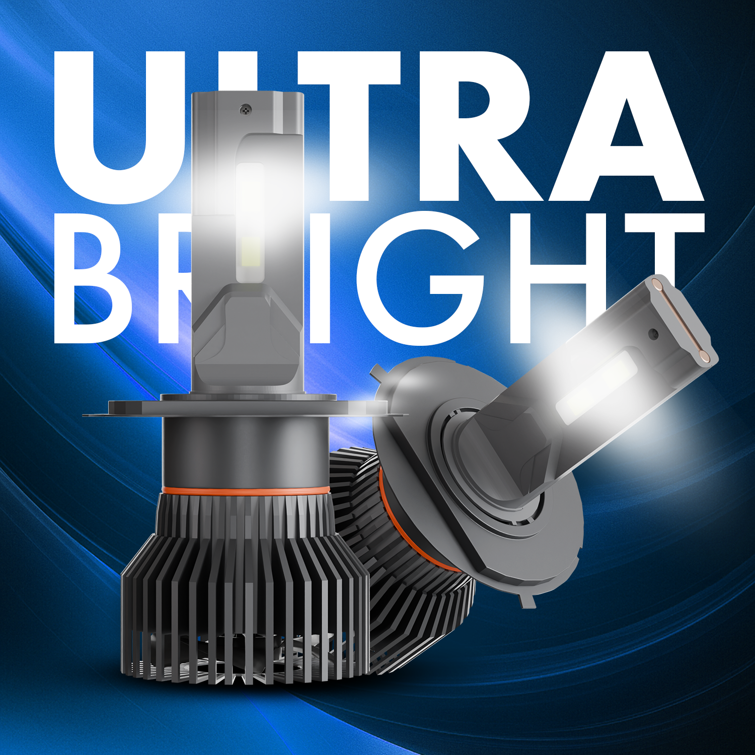 Car LED Headlights 150W Double Beam