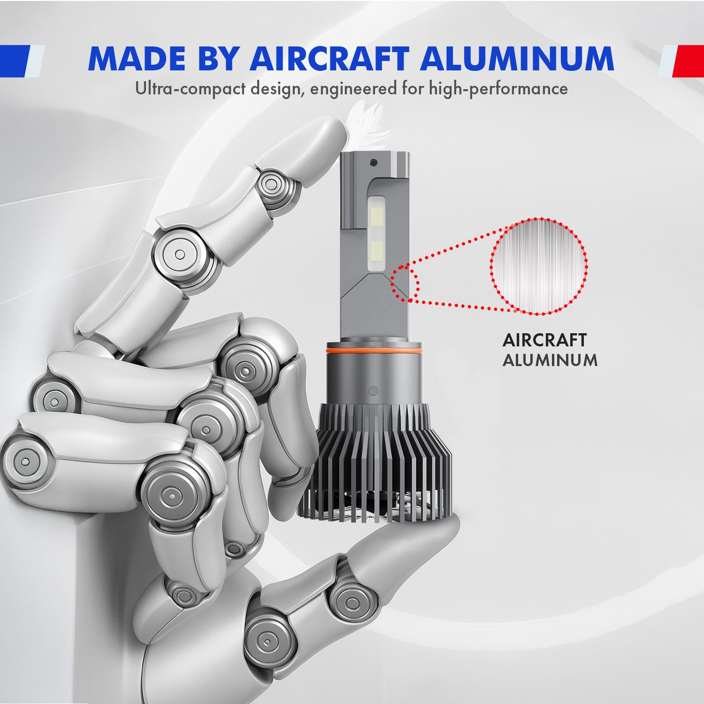 Car LED Headlights 200W Single Beam