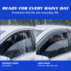 SIPL DRV Door Rain Visor Chromeline For Hyundai Alcazar (2021-2024)