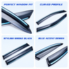 SIPL DRV Door Rain Visor Chromeline For Hyundai Alcazar (2021-2024)
