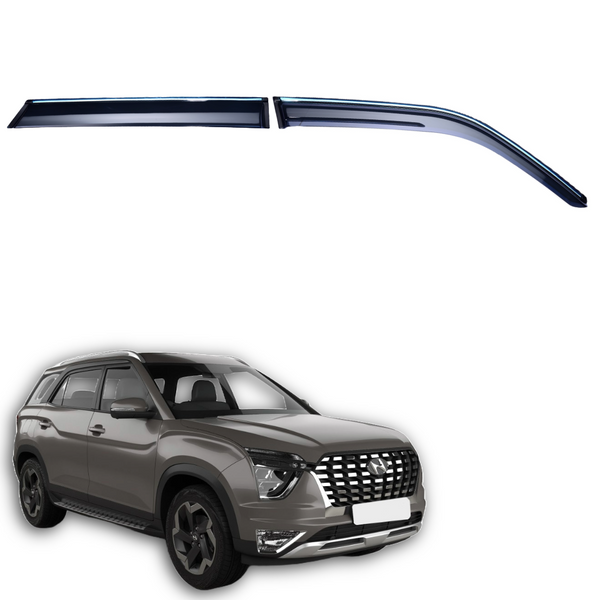 Door Visor Chromeline For Hyundai Alcazar (2021-2024)