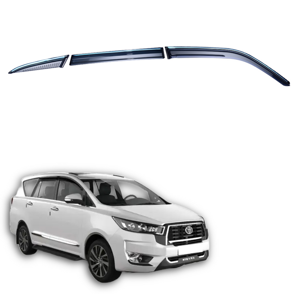 SIPL DRV Door Rain Visor Chromeline For Toyota Innova Crysta  (2016) Onwards