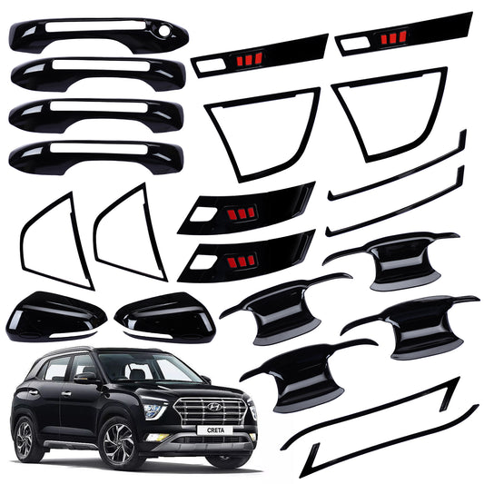 Black Applique Kit for Creta 2020	Set of 5 Items