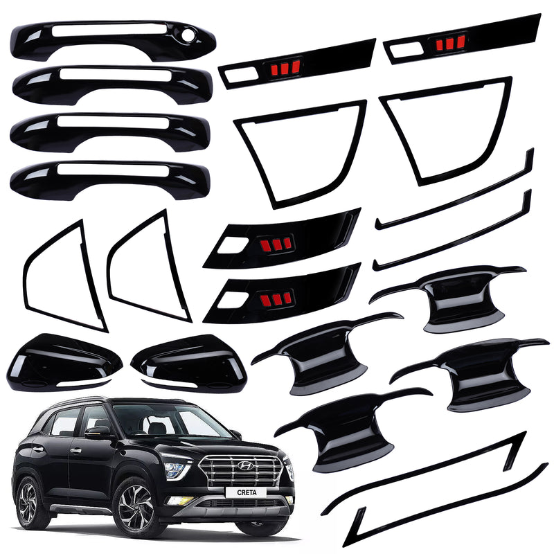 Black Applique Kit for Creta 2020	Set of 5 Items