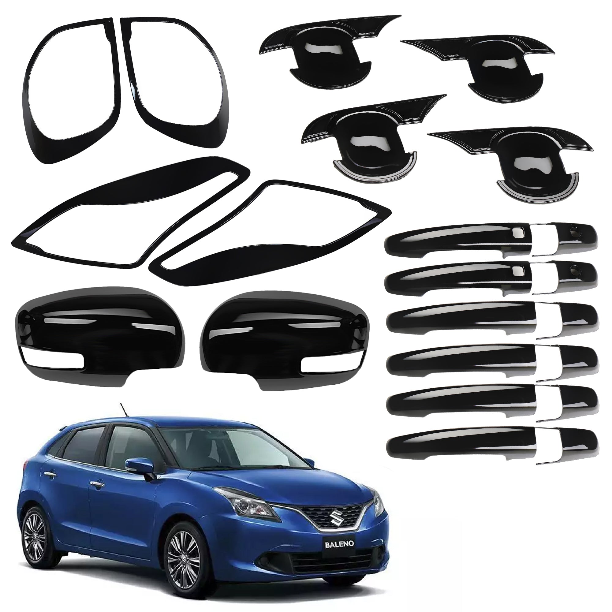 Black Como Kit for Baleno/ 2019 Set of 5 Items