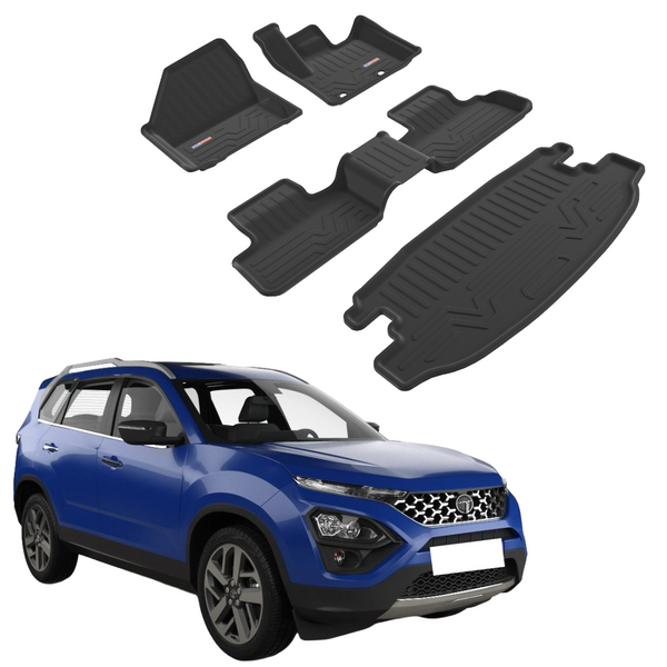 Tata Safari Car Mats (2023 Onwards) | Premium Waterproof TPE Floor Mats