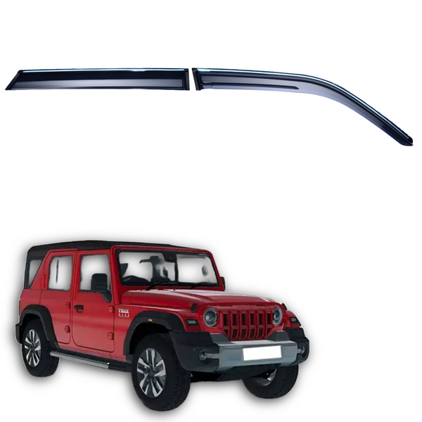 Door Visor Chromeline For Mahindra	Thar Roxx (2024) Onwards