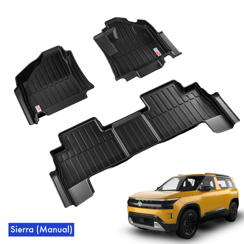 SIPL Tata Sierra Manual XLM TPE Floor Mats | 3X Coverage