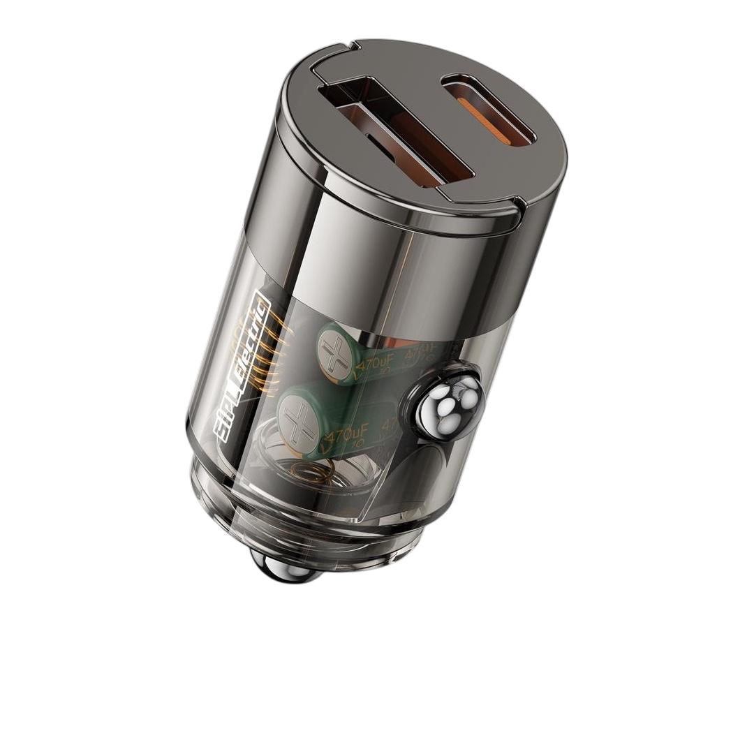 Mobile Car Charger Powertron 65W USB-A(36W) + USB-C(65W)