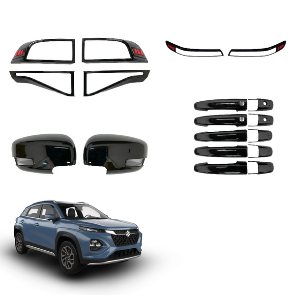 SIPL BSK Black Kit for Maruti Fronx | Black Styling Kit Set of 4