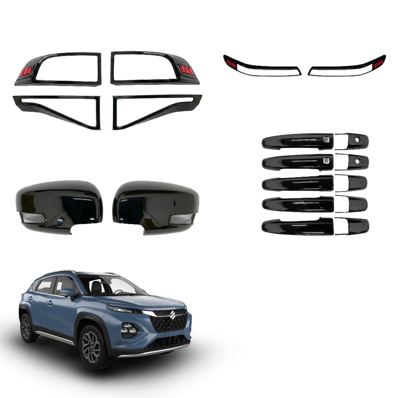 SIPL BSK Black Kit for Maruti Fronx | Black Styling Kit Set of 4