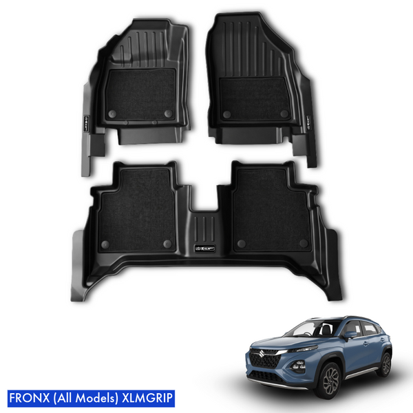 SIPL XLM Grip Car Mats for Maruti Fronx | 3D TPE Floor Mats