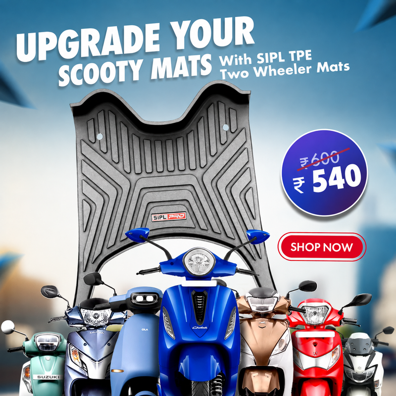 Two Wheeler Floor Mats – Perfect Fit, Anti-Slip & Waterproof