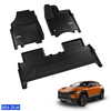 Set of black car floor mats for Mahindra BE6