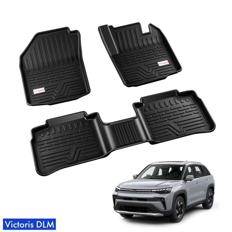 SIPL DLM Car Floor Mats For Suzuki Victoris | Custom Fit 3D Floor Liners