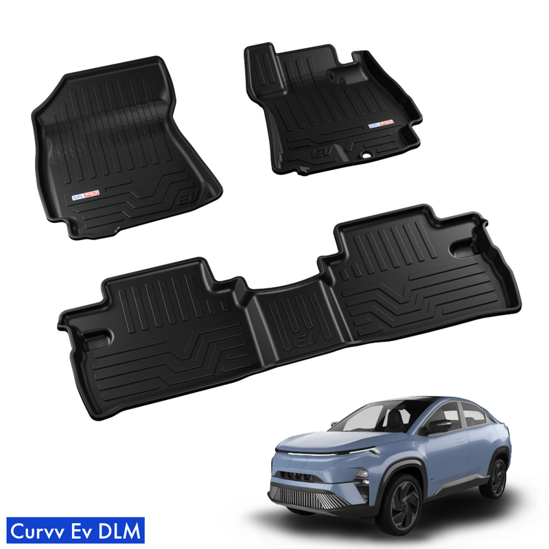 SIPL Daily Life Car Floor Mats for Tata Curvv EV 2024 Onwards Custom Fit Waterproof Mats