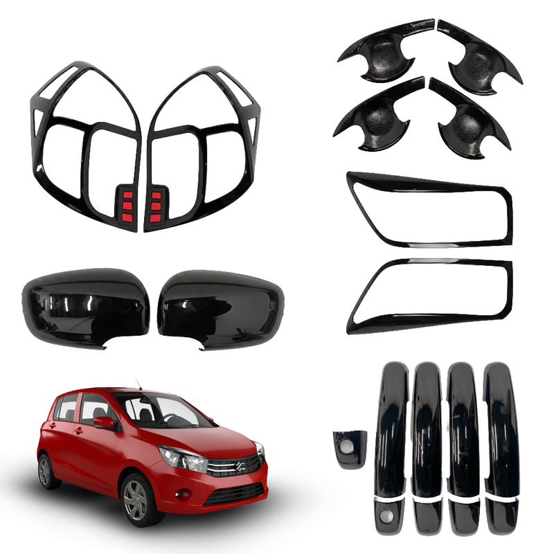 SIPL BSK Black Styling Kit for Suzuki Celerio (2017) | Premium Car Garnish Kit