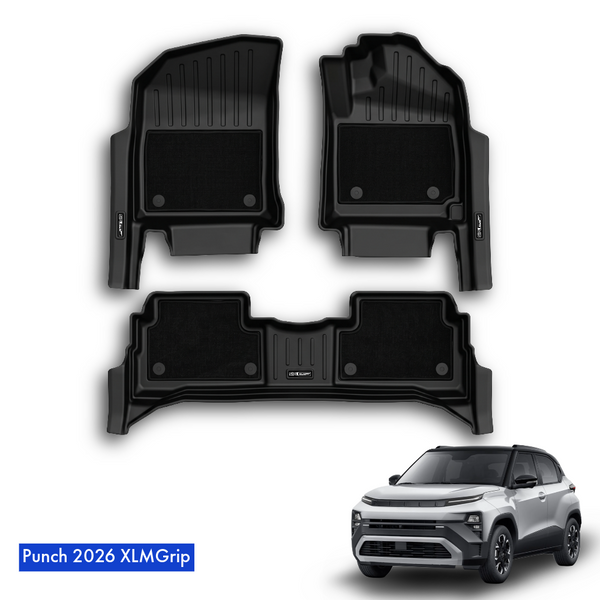 SIPL XLM Grip Car Floor Mats for Tata Punch 2026