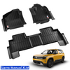 Tata Sierra XLM TPE floor mats full set with 3X coverage and raised edge protection