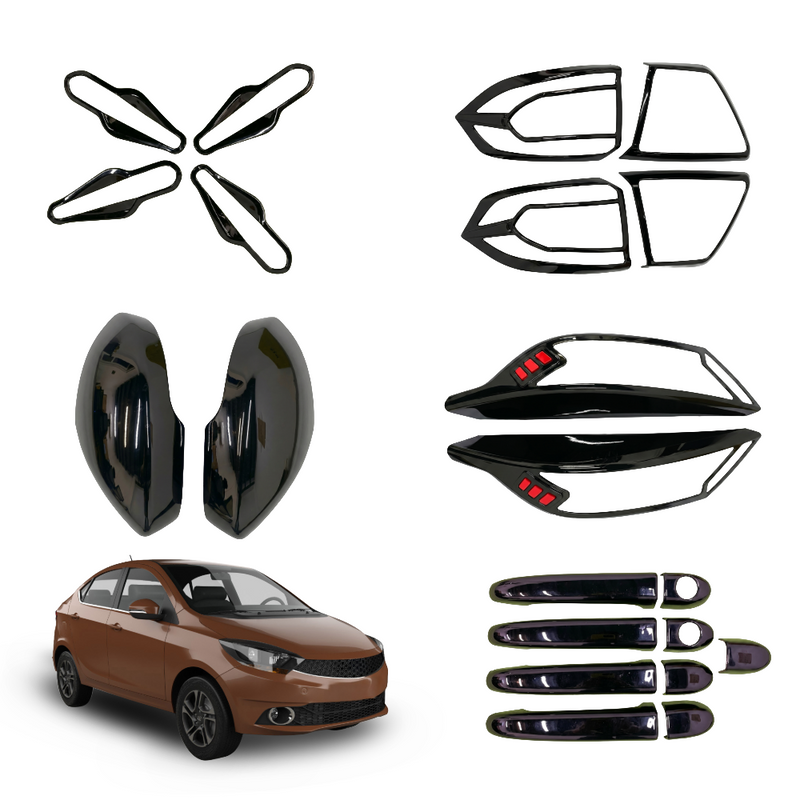 SIPL BSK Black Styling Kit for Tata Tigor 2020 | Premium Car Garnish Kit